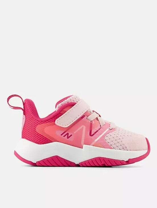 New Balance Other - New Balance Pink and Coral Kids Hook-and-Loop Sneakers Size 8.5